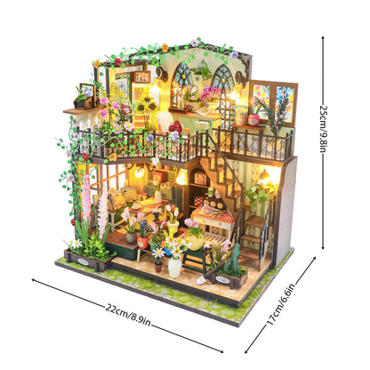 Darcy Flower House DIY Dollhouse Kit