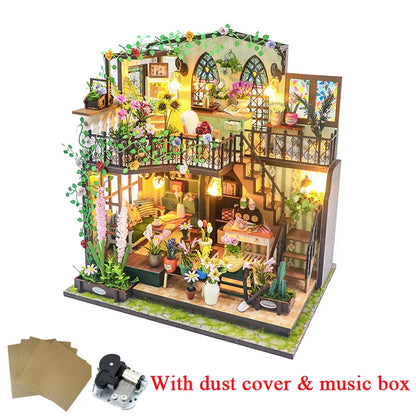 Darcy Flower House DIY Dollhouse Kit