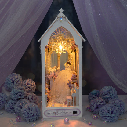 Romantic Wedding Dress DIY Book Nook Kit