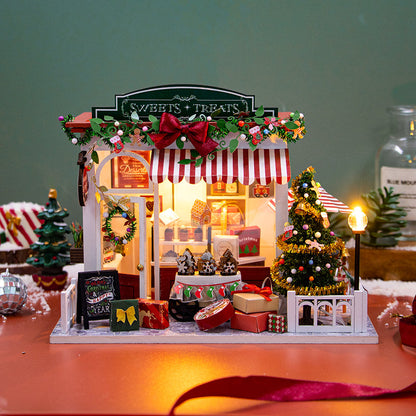 Christmas Sweets and Treats Shop DIY Dollhouse Kit