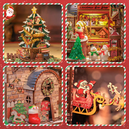 CUTEBEE Christmas Wish Store DIY Book Nook Kit