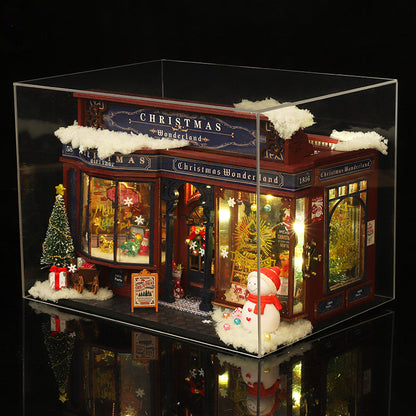 Christmas Gift Shop DIY Dollhouse Kit