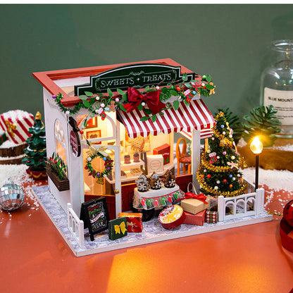 Christmas Sweets and Treats Shop DIY Dollhouse Kit