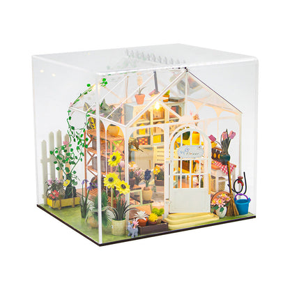 Sunshine Flower Garden House DIY Dollhouse Kit