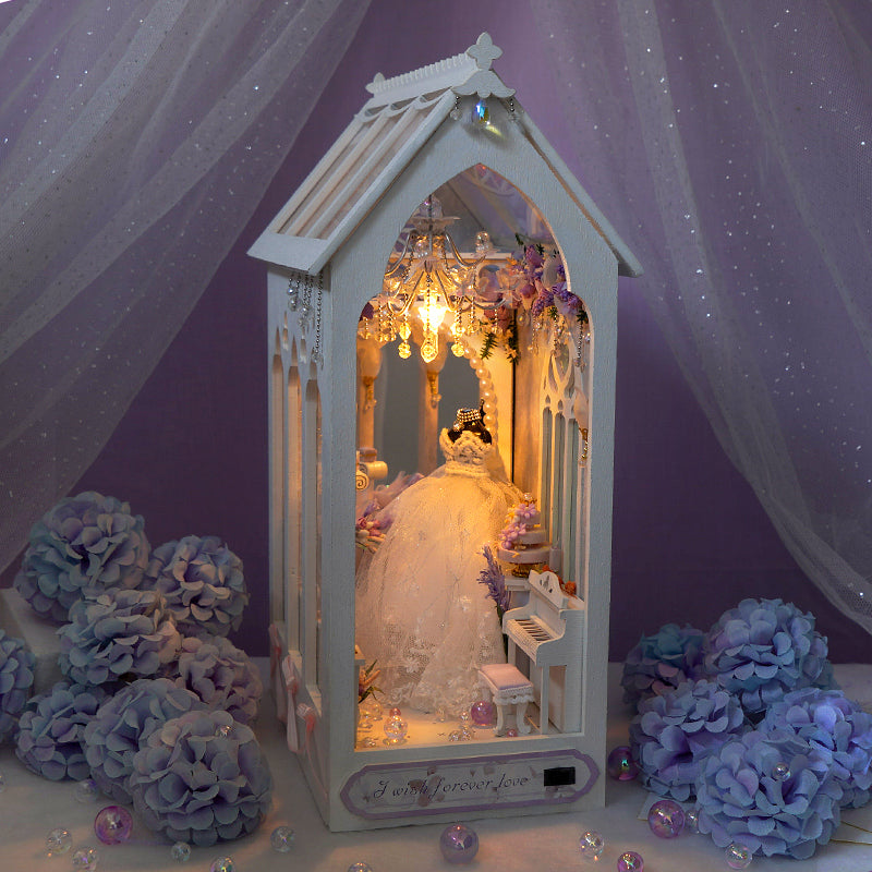 Romantic Wedding Dress DIY Book Nook Kit