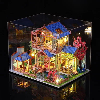 Peach Blossom Attic DIY DollHouse Kit