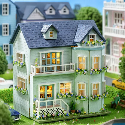 Cutebee Mini Villa Garden DIY Dollhouse Kit