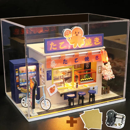 Japanese Style Snack Bar DIY Dollhouse Kit