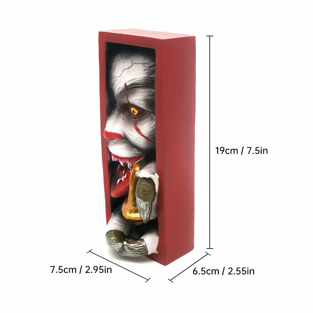 IT the Clown Resin Sculpture Bookshelf Insert