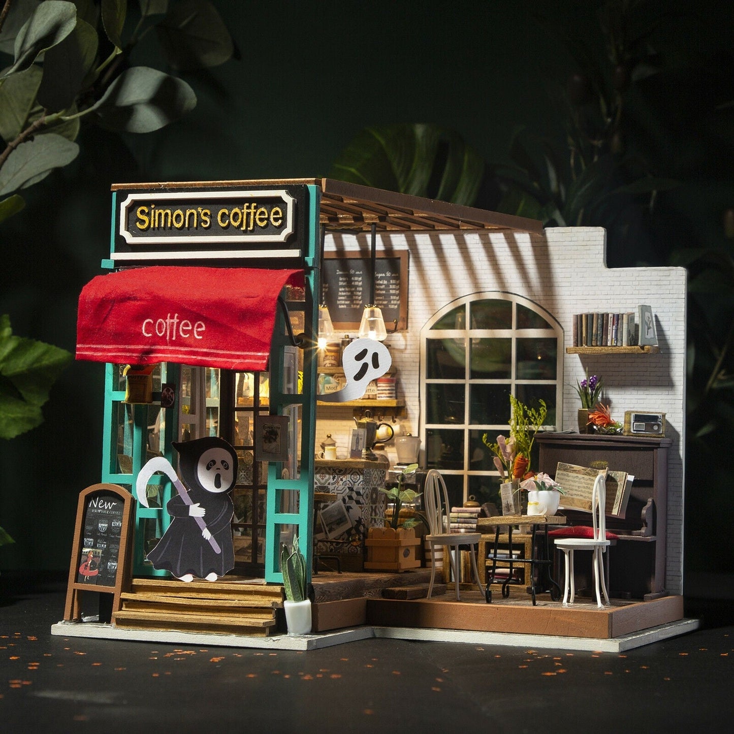 Robotime Simon's Coffee DIY Dollhouse Kit