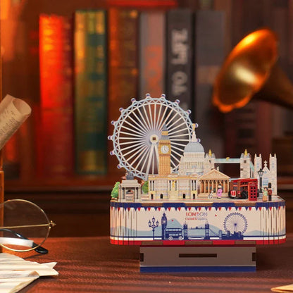 London Street View TQ228 DIY Wooden Music Box - Mycutebee