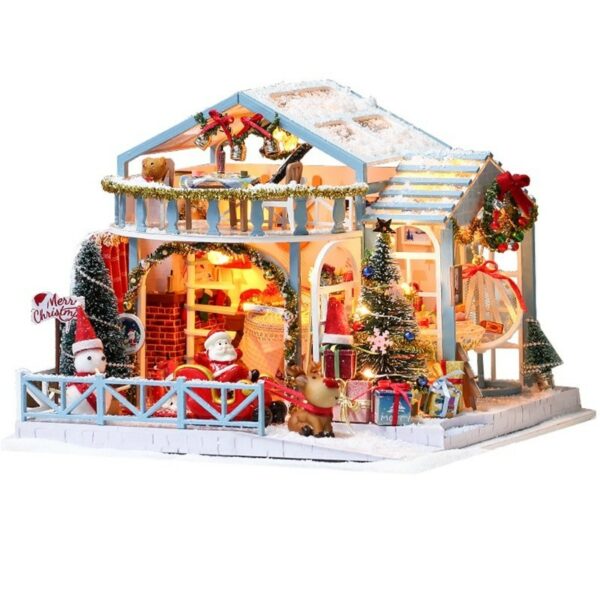 Christmas Snowy Night DIY Miniature House Kite399282ab76f4ff39294c1375b87150fi - Dollhouse Australia