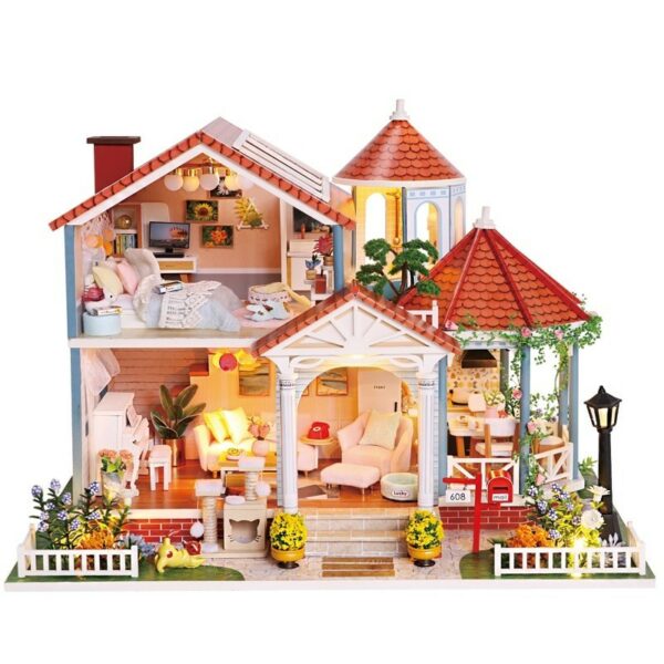 Cutebee Glaze Time DIY Miniature Beautiful Villa Kit