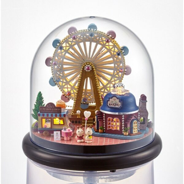 Happiness Ferris Wheel Glass Ball 3D Dollhouse