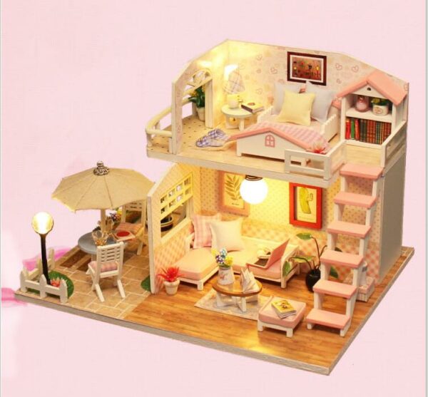 Pink Loft DIY Miniature Loft KitTB1bekzd8jTBKNjSZFNq6ysFXXag - Dollhouse Australia