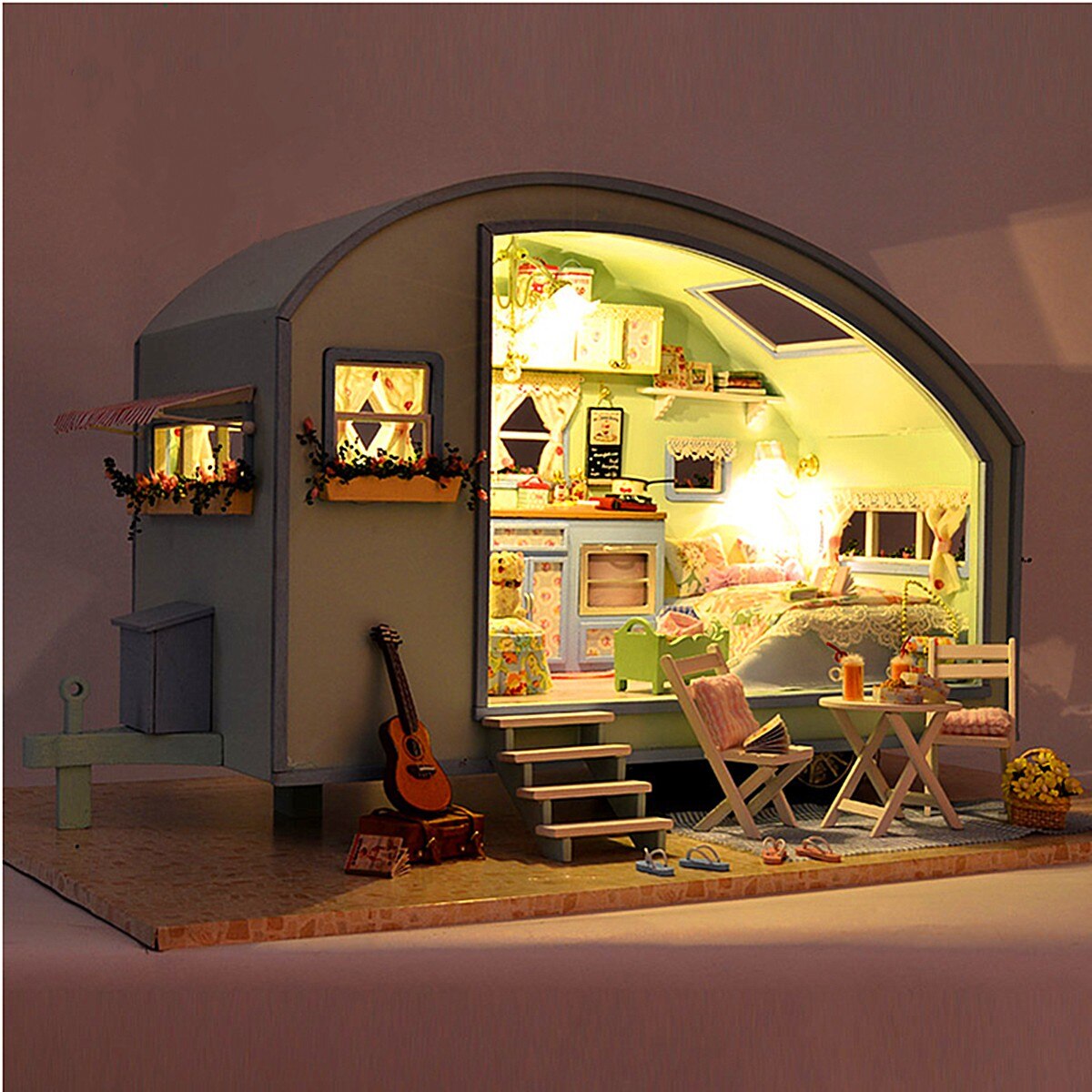 Cutebee Time Travel DIY 3D Miniature Caravan - Dollhouse Australia