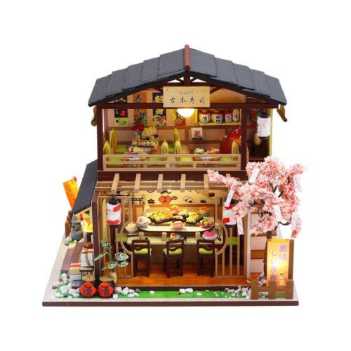 e71d1a19c8254f2b5d11993ff8c0d182Gibbon Sushi DIY Miniature Dollhouse Kit - Dollhouse Australia