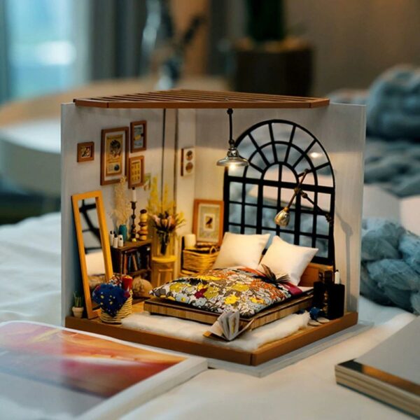 img 1 Robotime DIY Miniature Dollhouse with Accessories and Furniture Model Building Kits Toys for Adult DG107 Drop 1024x1024 - Dollhouse Australia