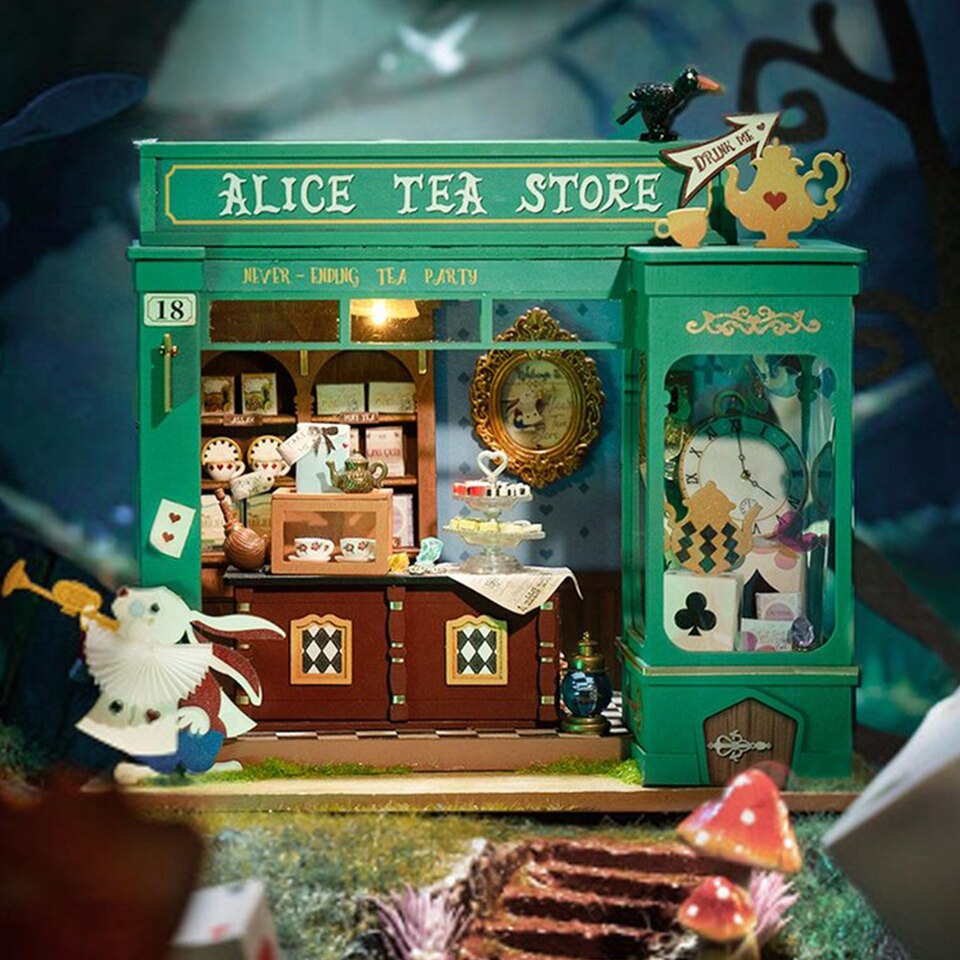 Robotime Rolife Alice's Tea Store