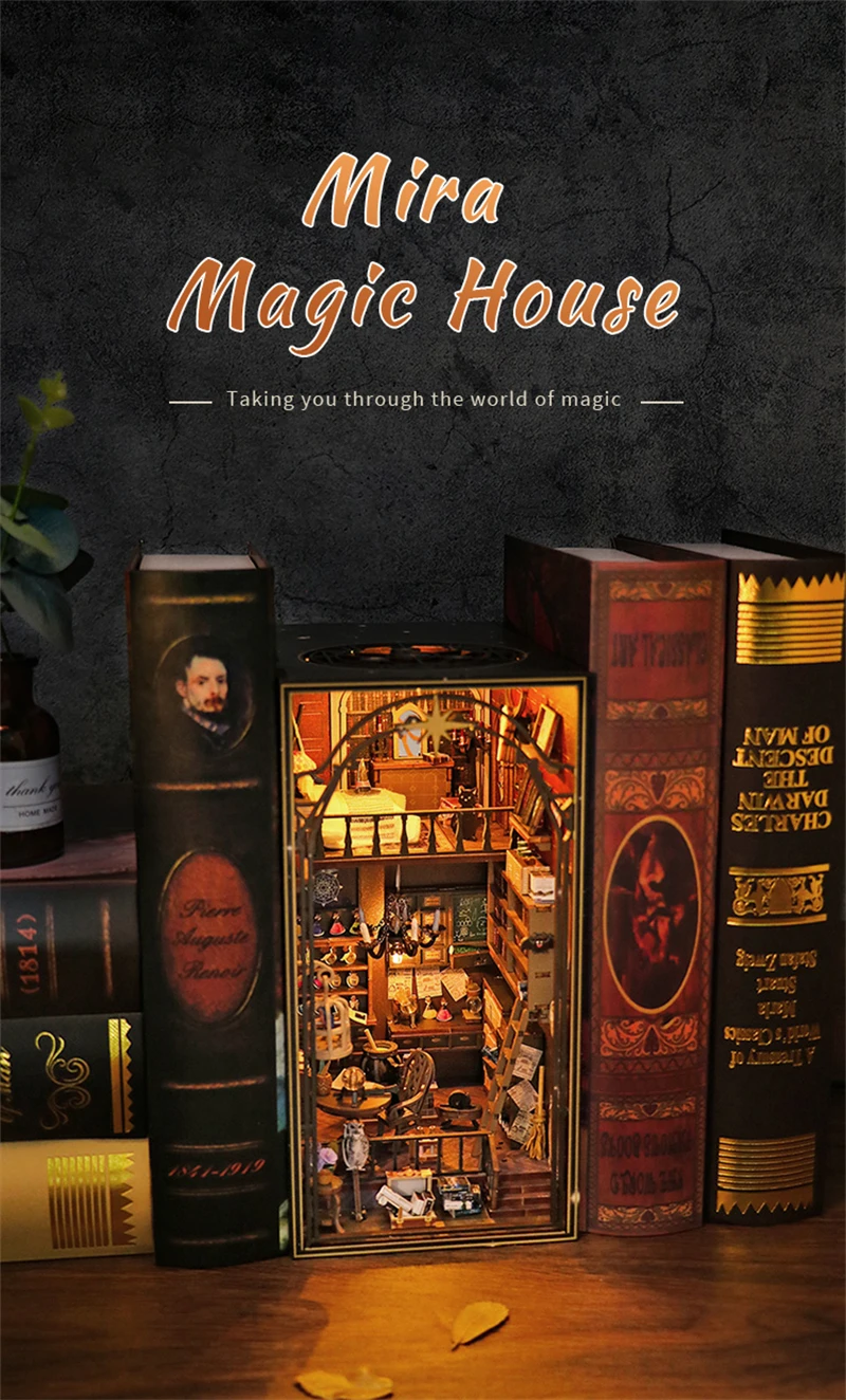 Mira Magic House M2311 DIY Wooden Book Nook