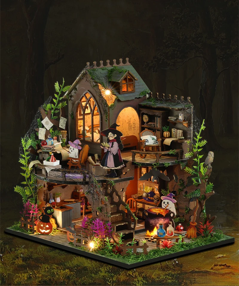Spooky Cottage DIY Wooden DollHouse