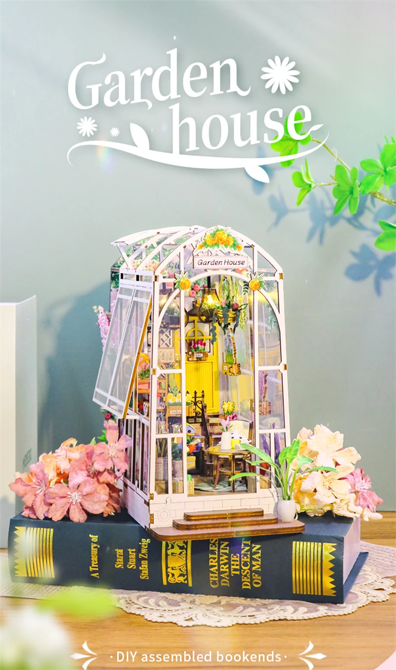 Flower Garden Room M2313 DIY Book Nook