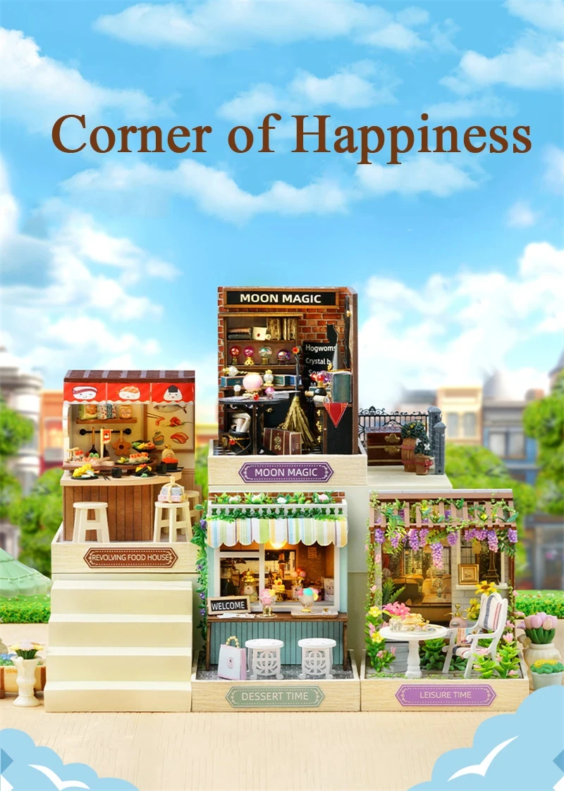 Corner of Happiness Series DIY Dollhouse Kit