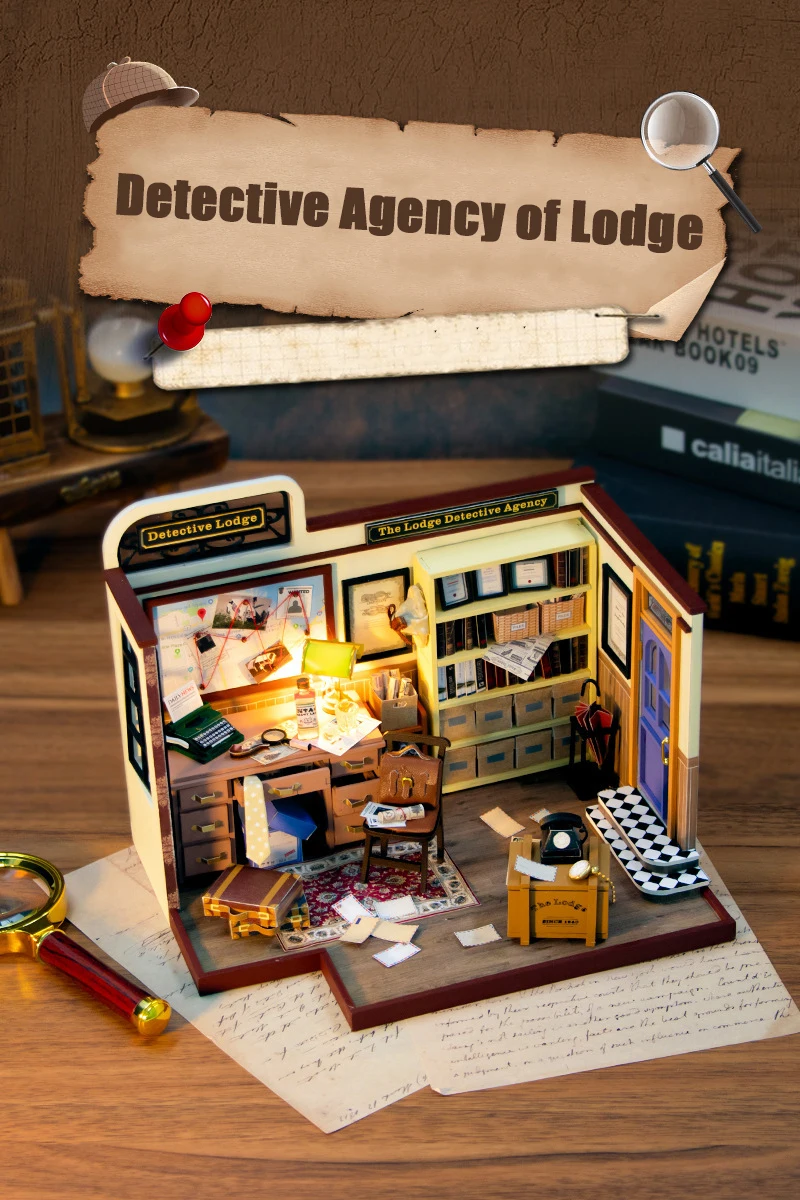 Detective Agency of Lodge DIY Book Nook Kit