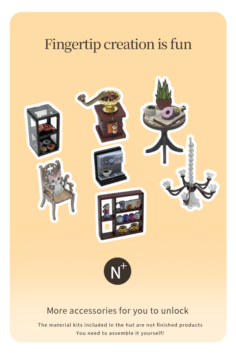 Cat Coffee House DIY Book Nook Kit