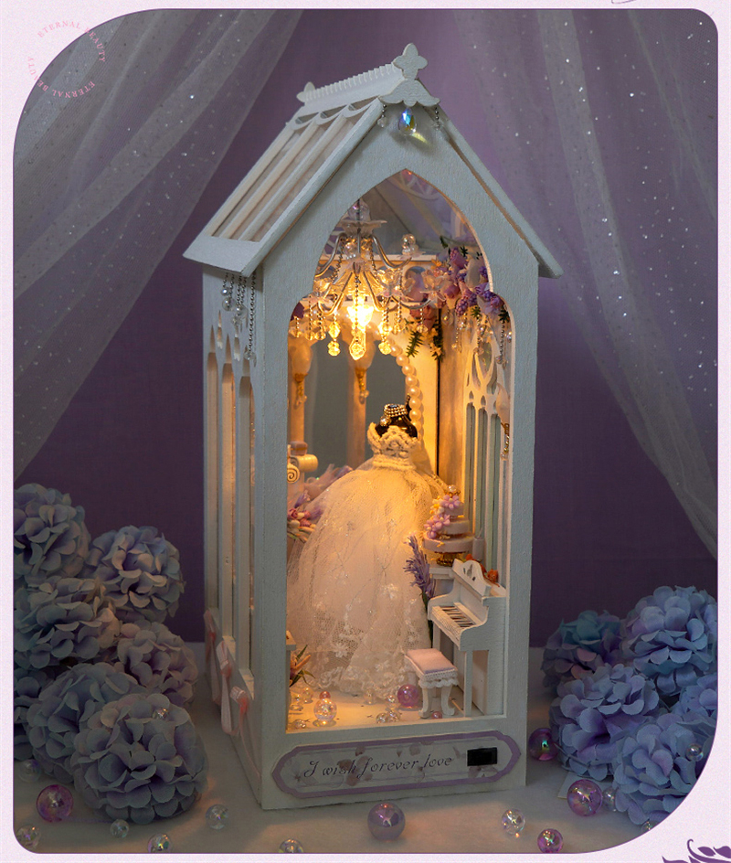 Romantic Wedding Dress DIY Book Nook Kit