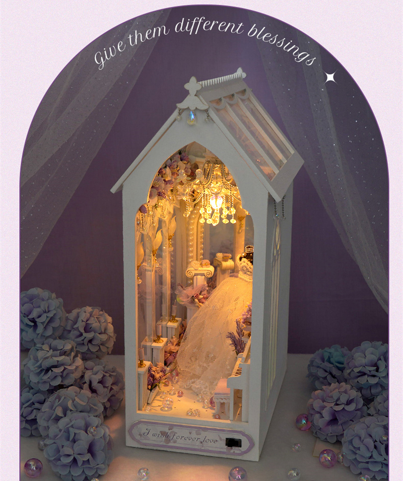 Romantic Wedding Dress DIY Book Nook Kit