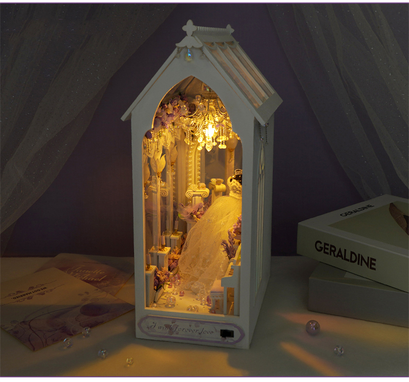 Romantic Wedding Dress DIY Book Nook Kit