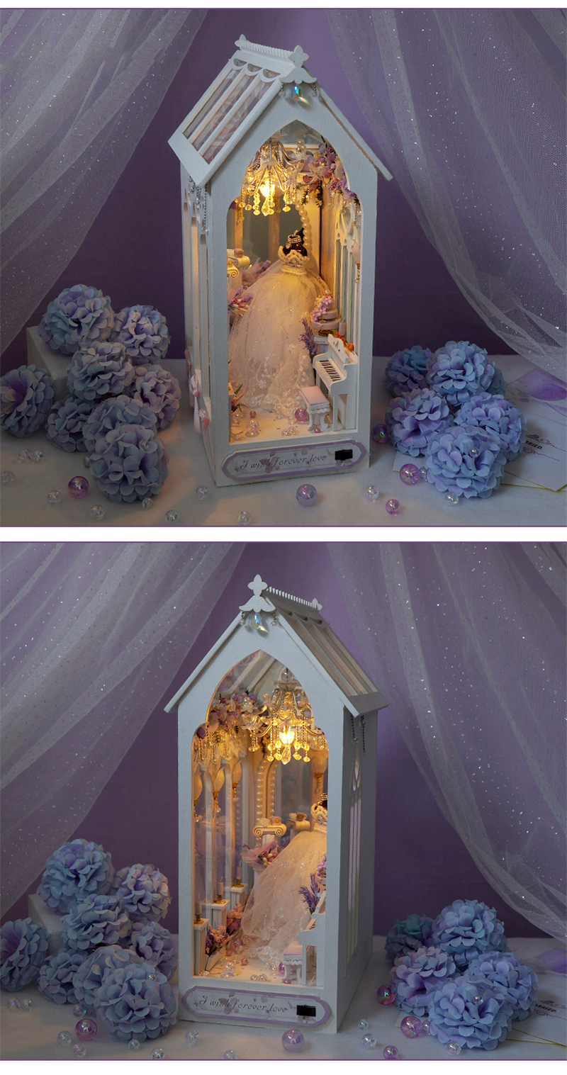 Romantic Wedding Dress DIY Book Nook Kit