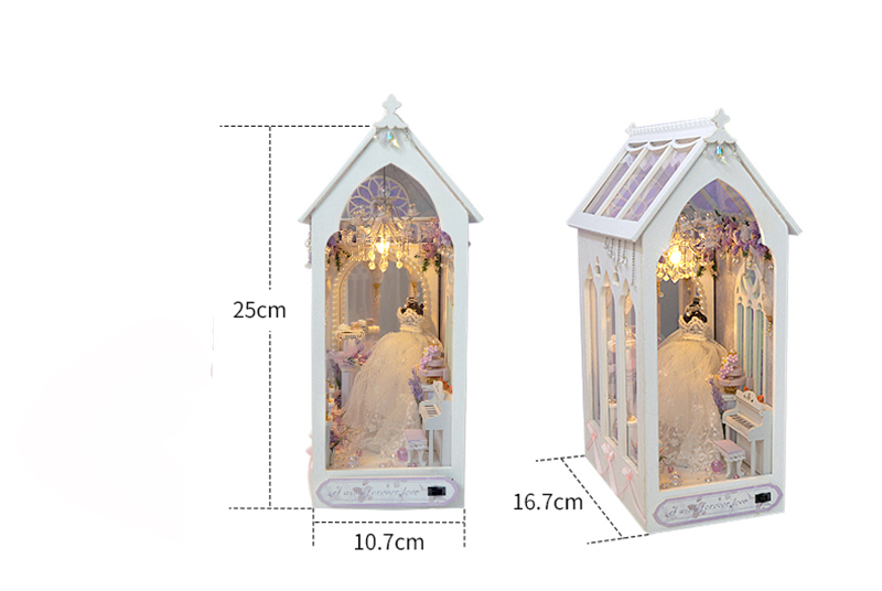 Romantic Wedding Dress DIY Book Nook Kit