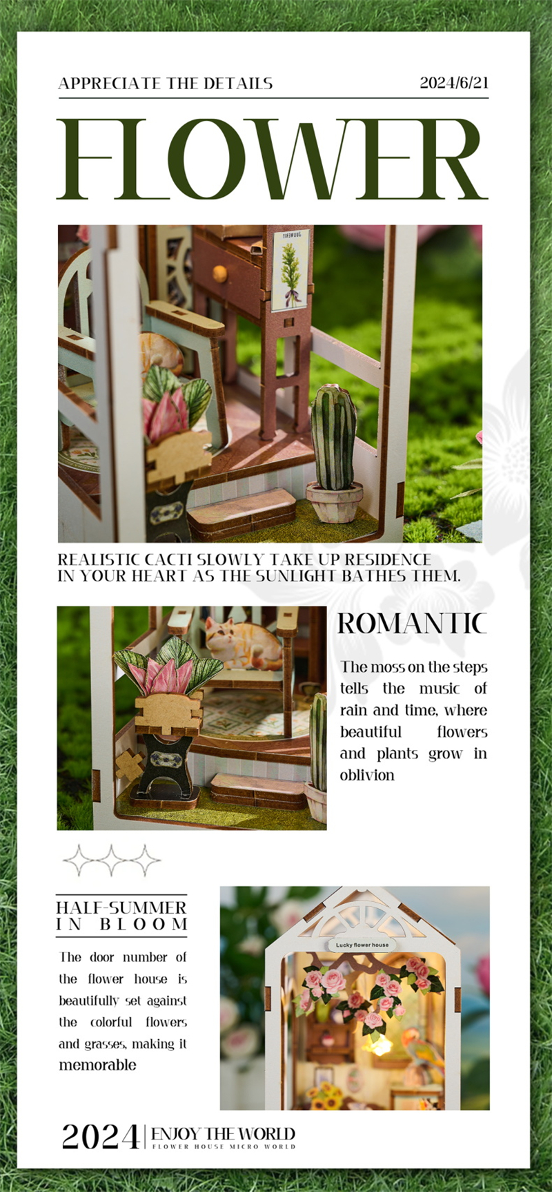 Romantic Garden DIY Book Nook Kit